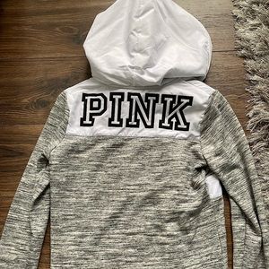 PINK quarter zip athletic hoodie